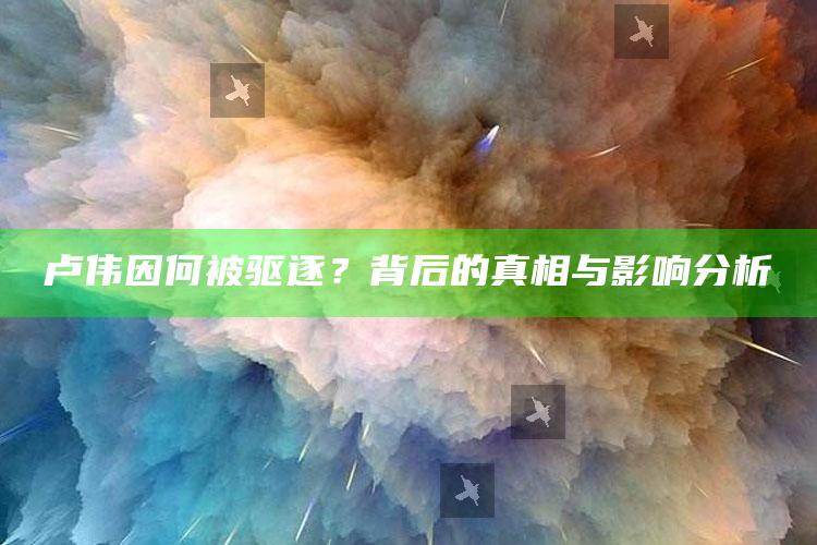 卢伟因何被驱逐？背后的真相与影响分析_最新动态快速掌握-精英版v69.65.30.69